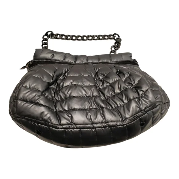 Think Royln Shiny Dark Grey Shoulder Bag - Picture 1 of 12